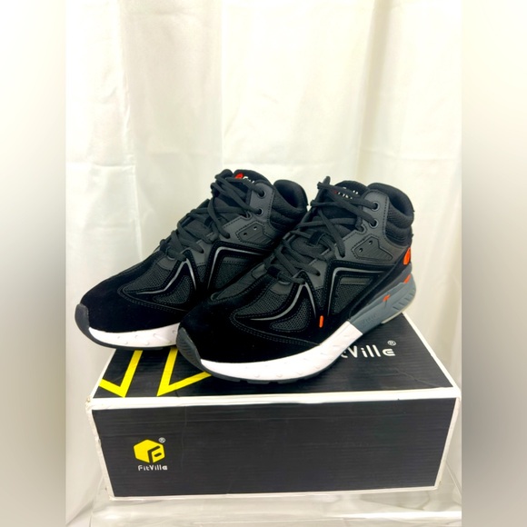 FitVille Unisex High-top Rebound Core Walking Shoes V4 Black US Men’s… - Picture 7 of 13